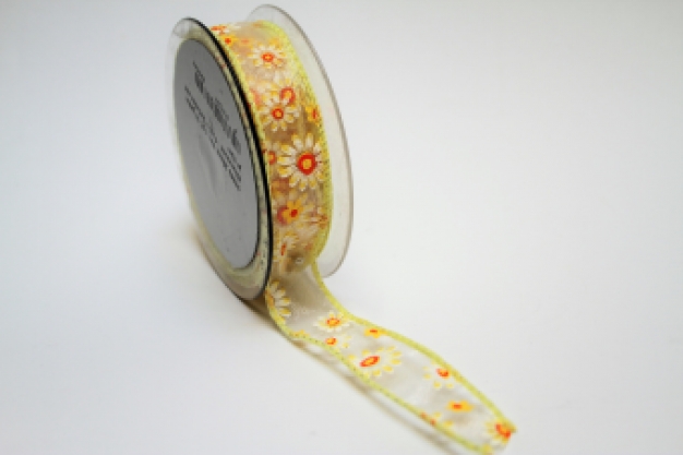 Bloemetjes organza