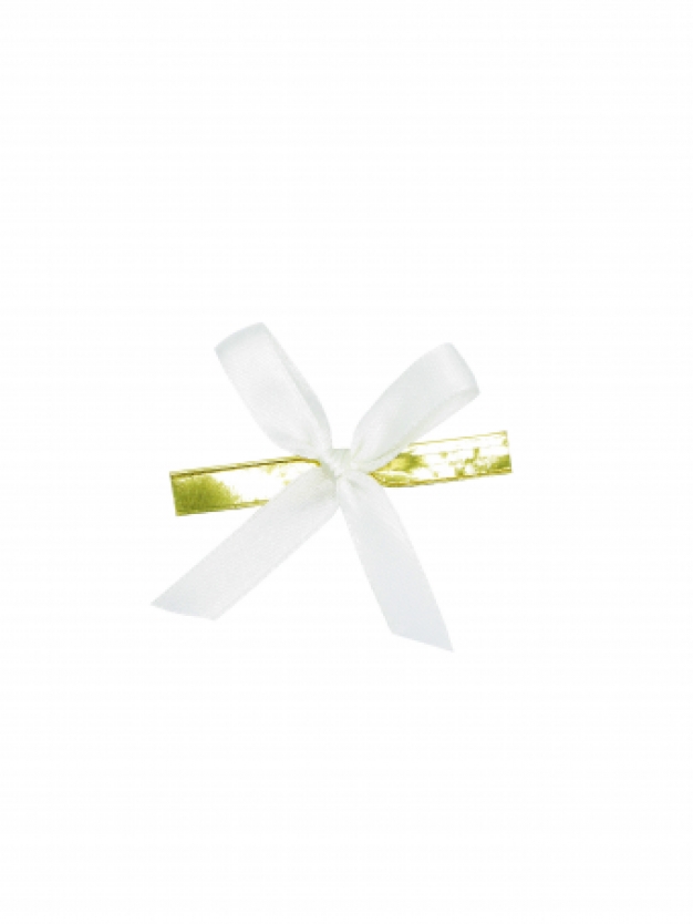 Strikje op clip - off white