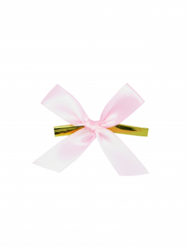 Strikje op clip - roze  