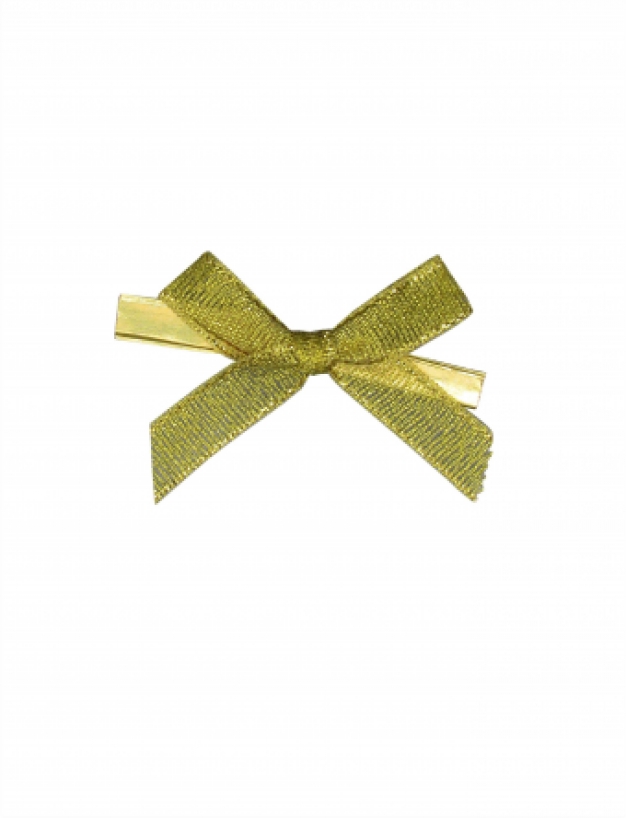 Strikje met clip Goud