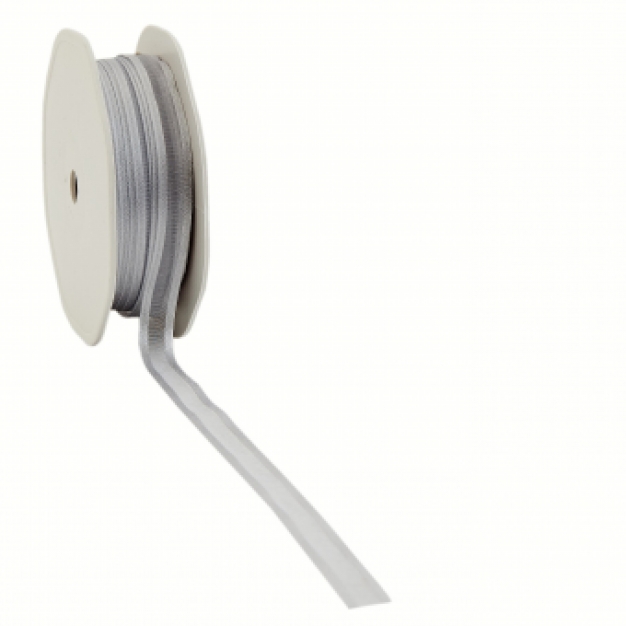 .Organza licht grijs 10 mm.