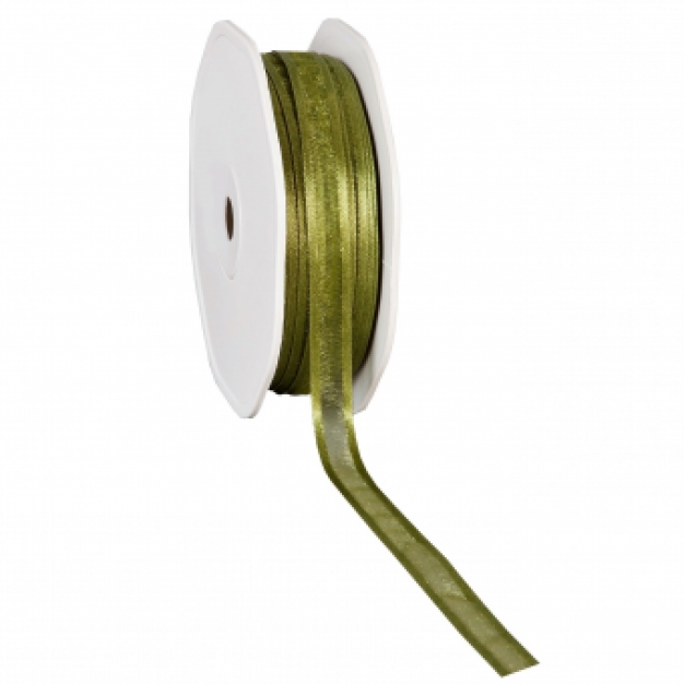 .Organza mosgroen 10 mm.