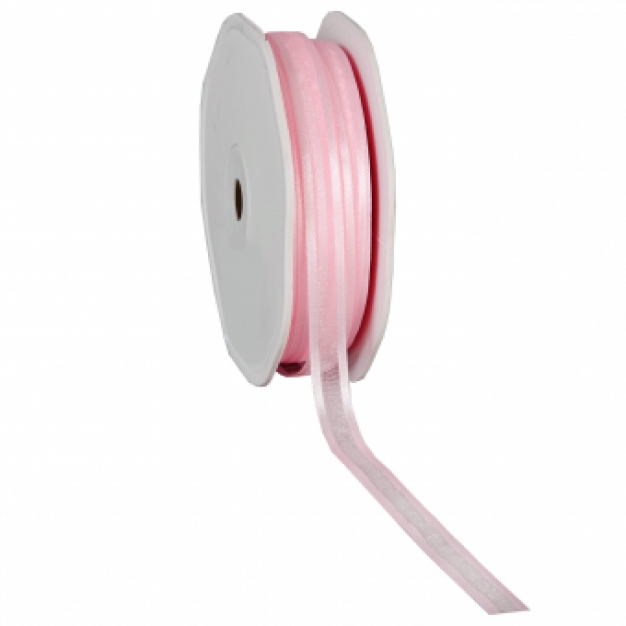 .Organza baby roze 10 mm.