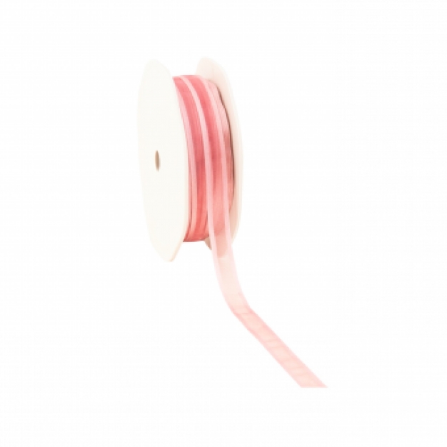 .Organza roze 10 mm.