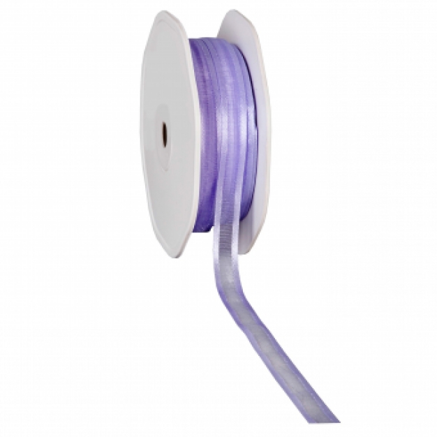 .Organza lila 10 mm.
