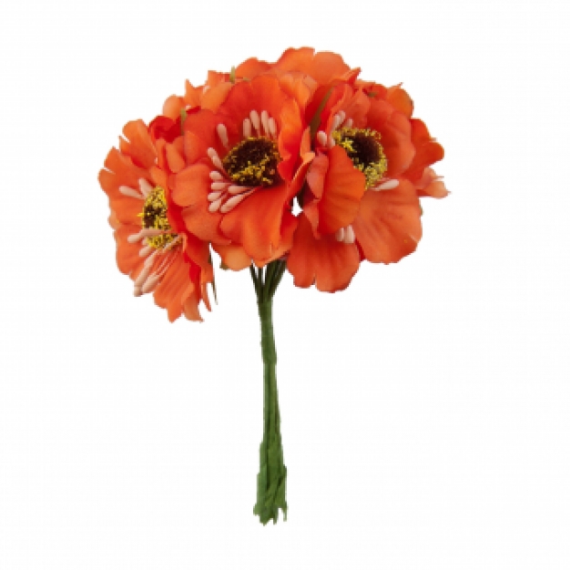 Bloem steker oranje 