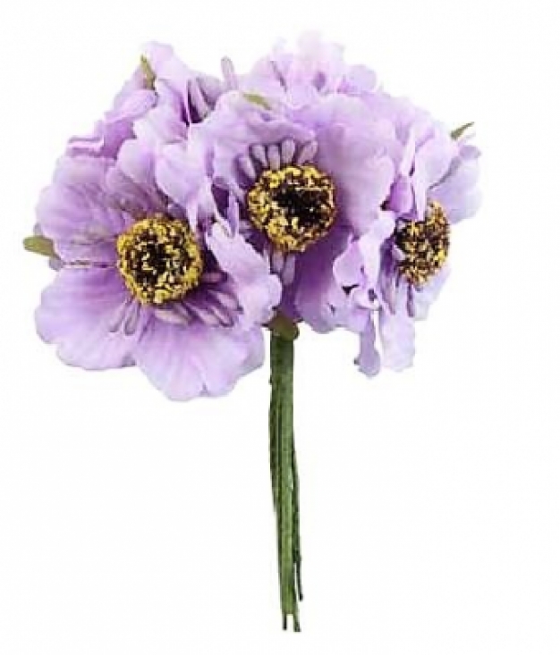 Bloem steker lila