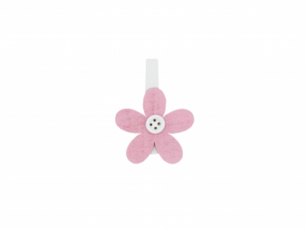 .knijpertje Bloem Roze