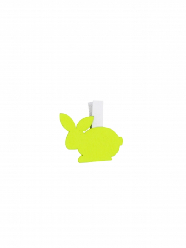 .Knijpertje Bunny geel