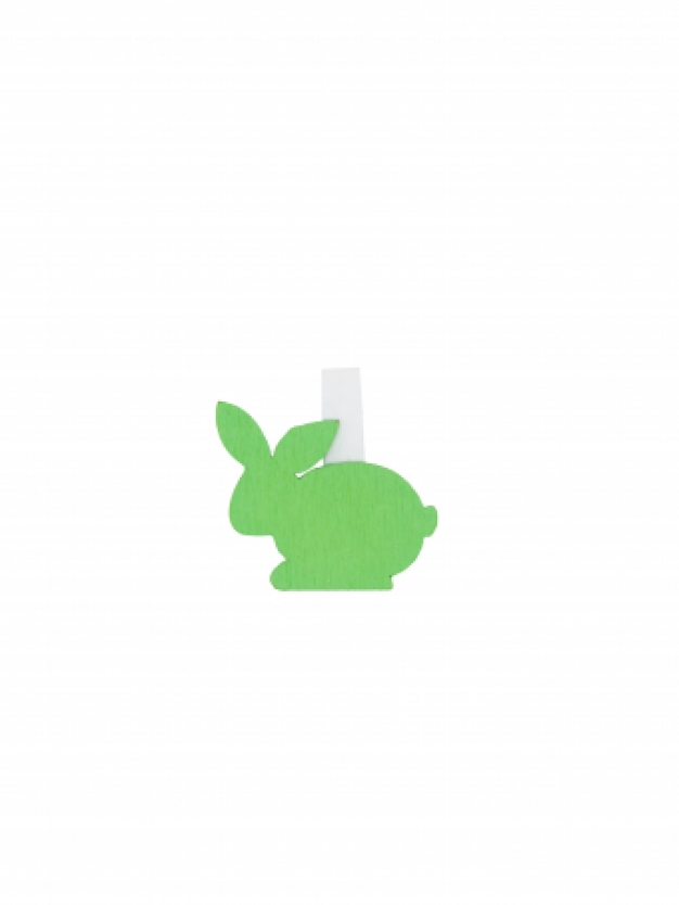 .Knijpertje Bunny groen