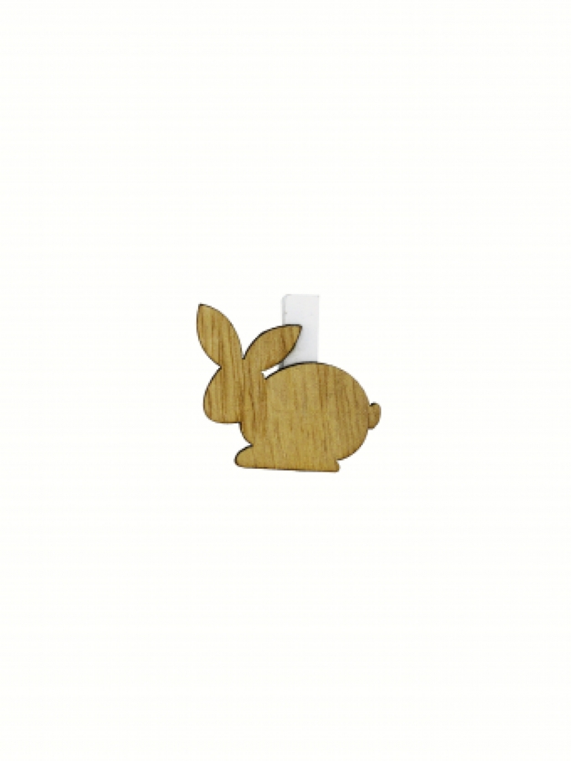 Knijpertje Bunny naturel