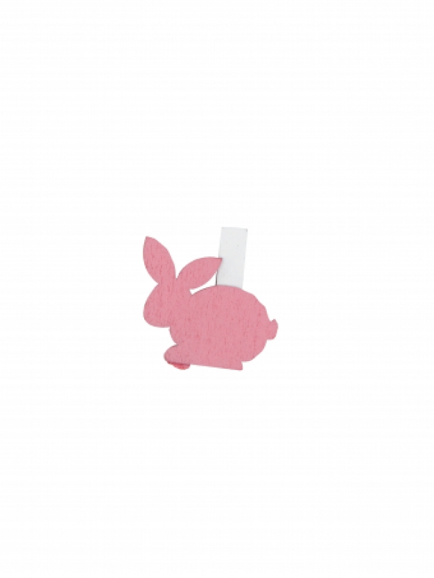 knijpertje Bunny roze 