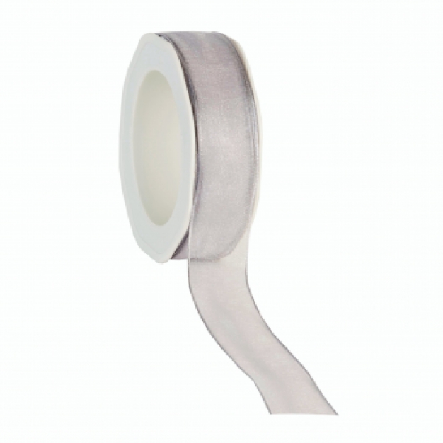 Organza Wired licht grijs