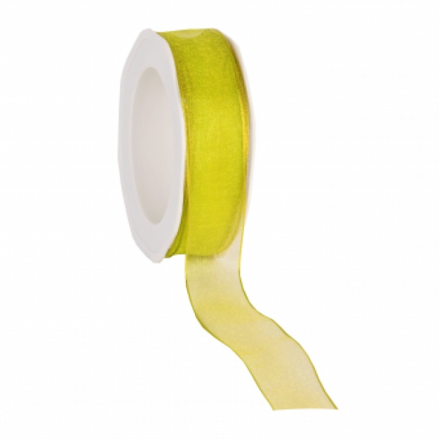 .Organza Wired lime  