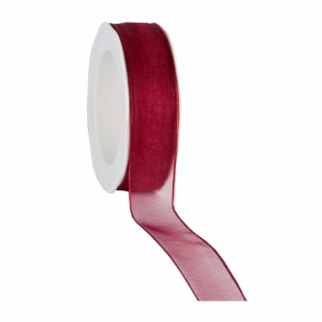 Organza Wired bordeaux