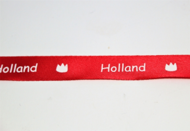 Lint Holland rood/wit