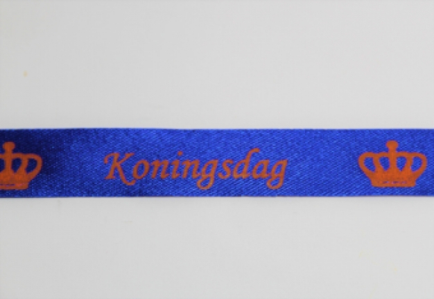 Lint Koningsdag blauw/oranje