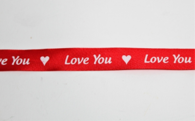 Lint Love rood/wit